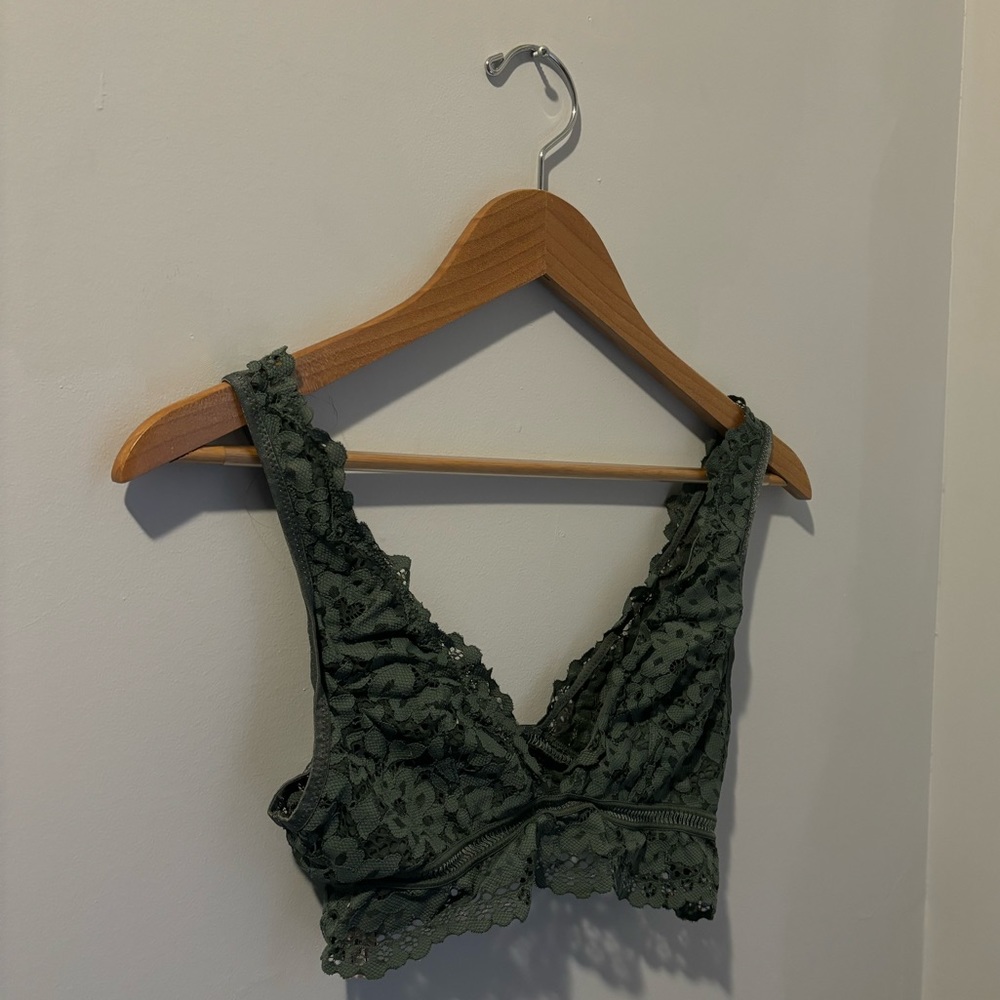 Victorias Secret Green Lace Bralette